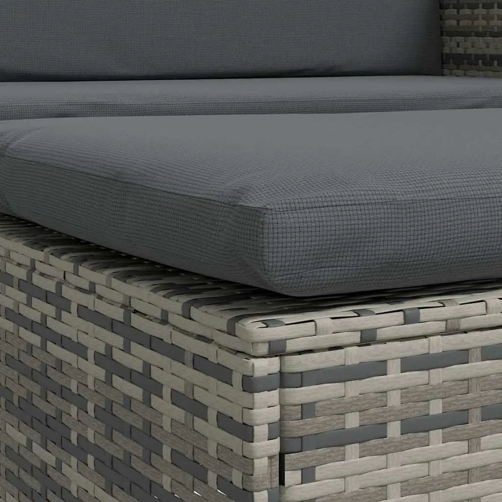 2 Piece Poly Rattan Garden Lounge Sofa Set
