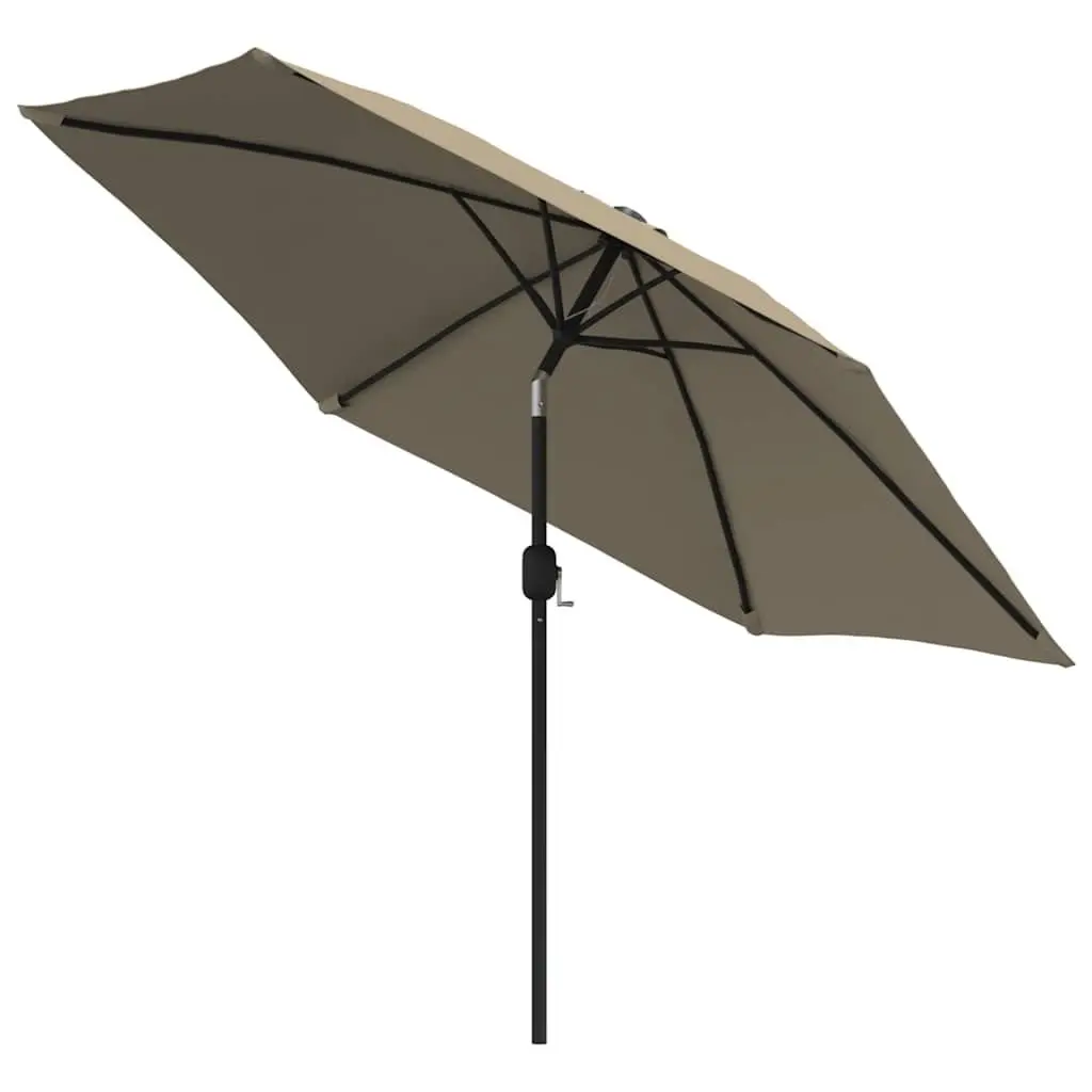 Garden Parasol Polyester 300cm Taupe