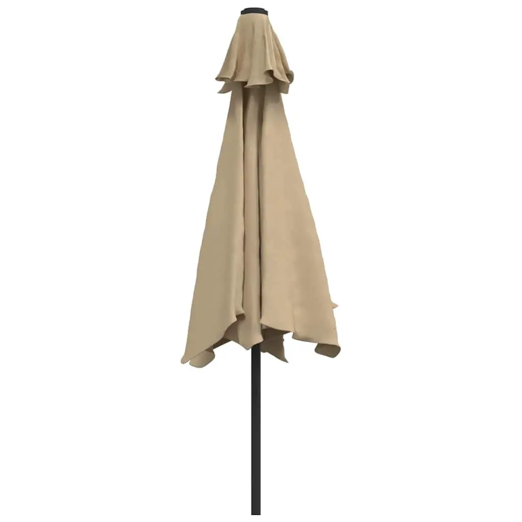 Garden Parasol Polyester 300cm Taupe
