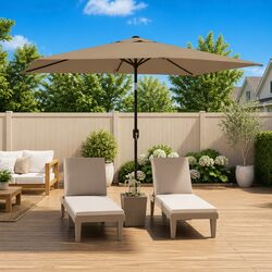 Premium Garden Parasol 300x200cm with UV Protection