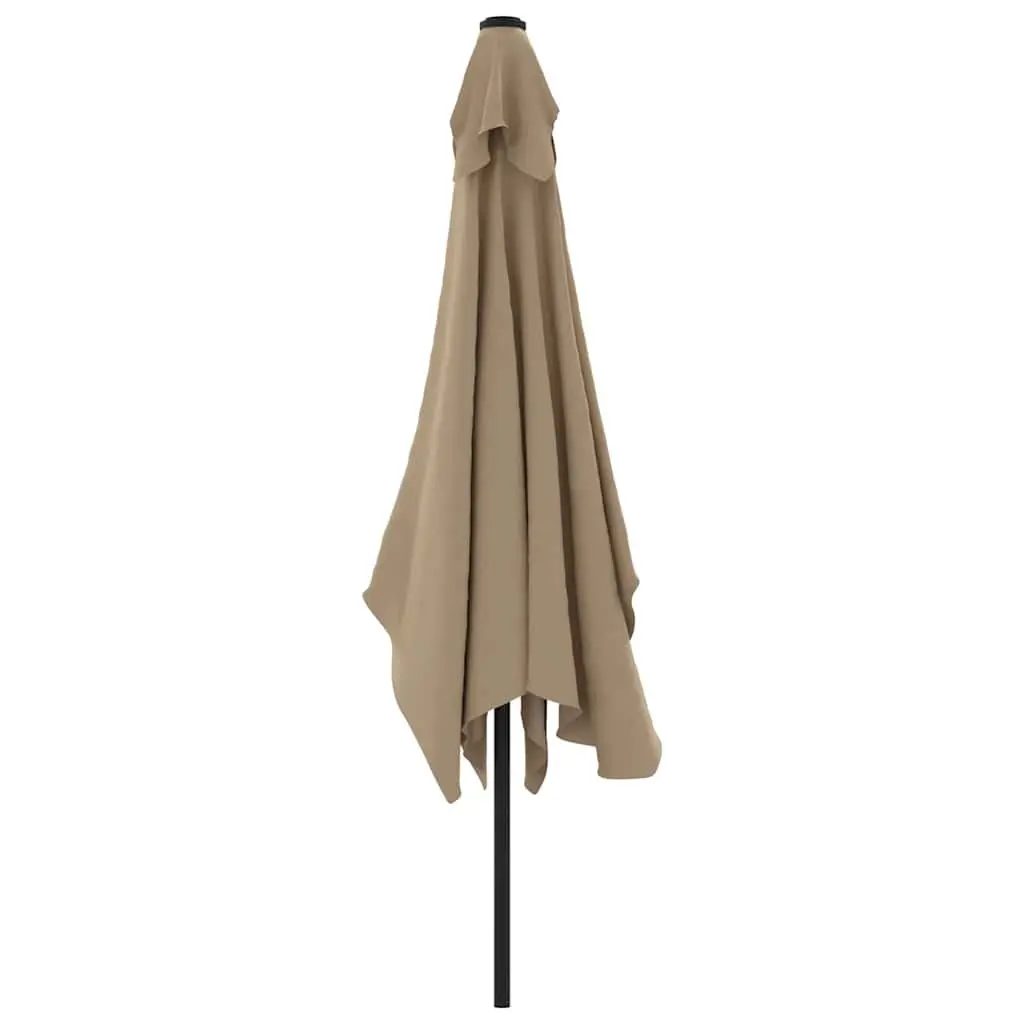Garden Parasol Polyester 300x200cm Taupe