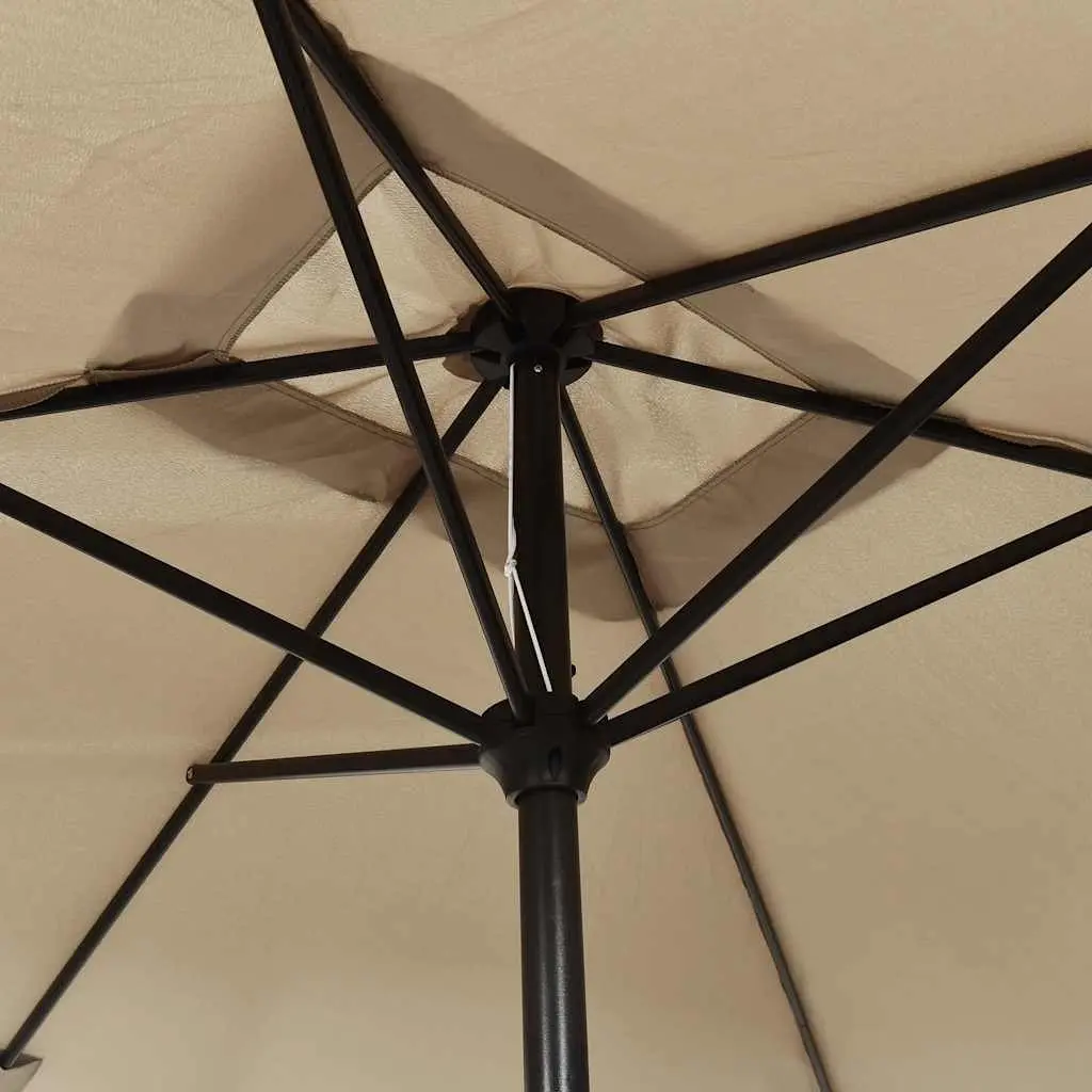 Garden Parasol Polyester 300x200cm Taupe