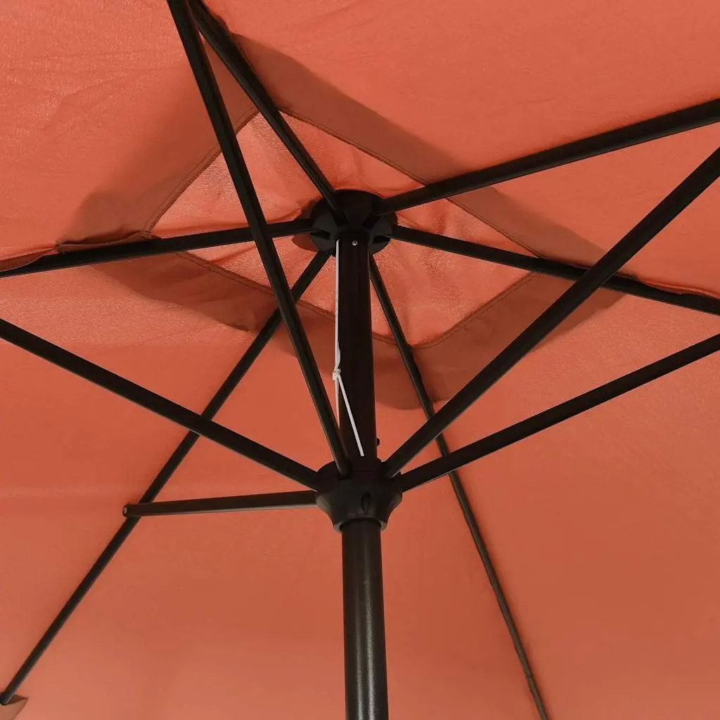 Garden Parasol 300x200 cm Terracotta Brown