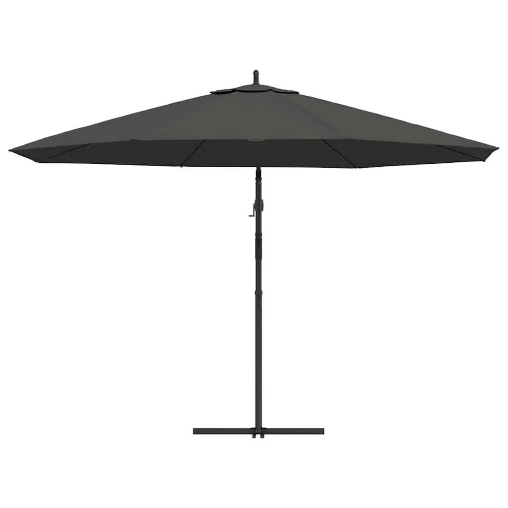 Cantilever Garden Parasol Polyester 350 cm Anthracite