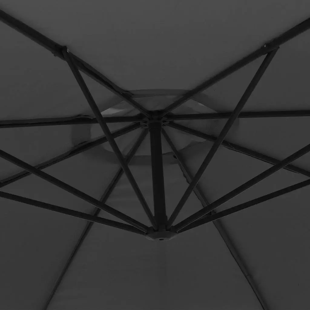 Cantilever Garden Parasol Polyester 350 cm Anthracite