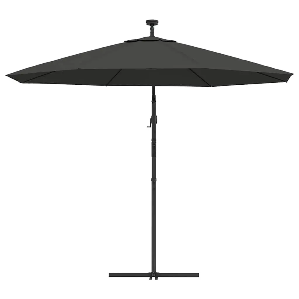 Cantilever Garden Parasol Polyester 300cm Anthracite