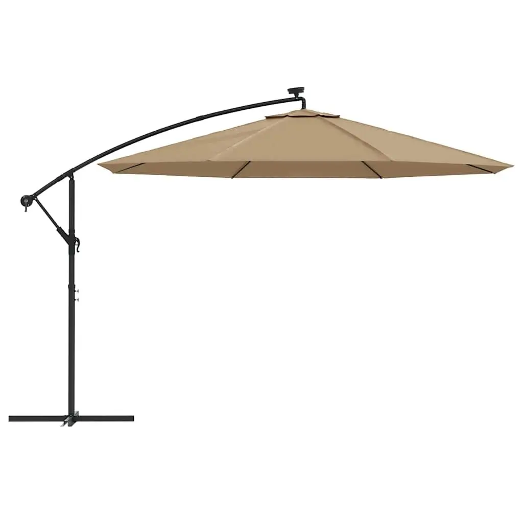 Cantilever Parasol 350cm with Solar LED Lights
