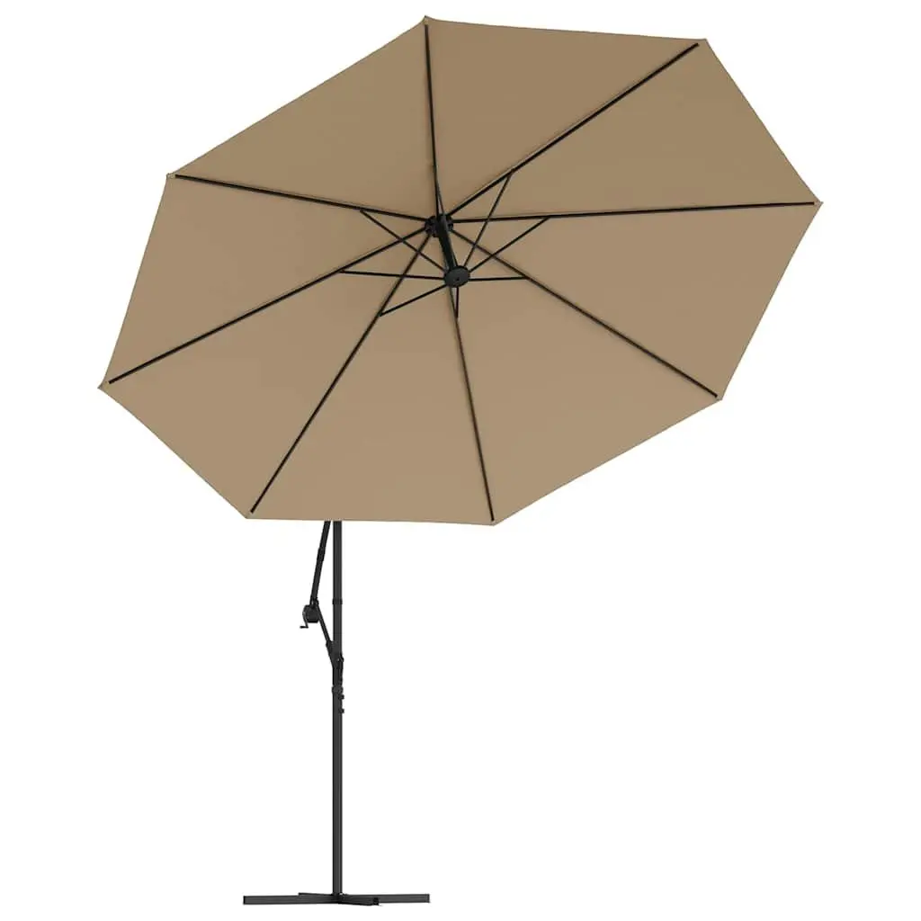 Cantilever Parasol 350cm with Solar LED Lights