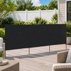 3-Panel Folding Wind Screen for Outdoor Spaces