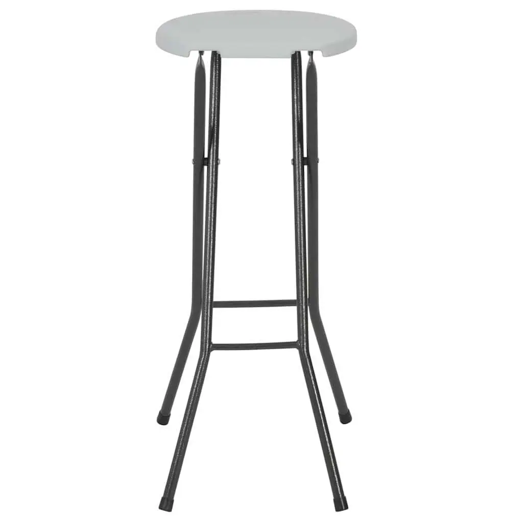 Folding Bar Stools 2 pcs for Outdoor Spaces