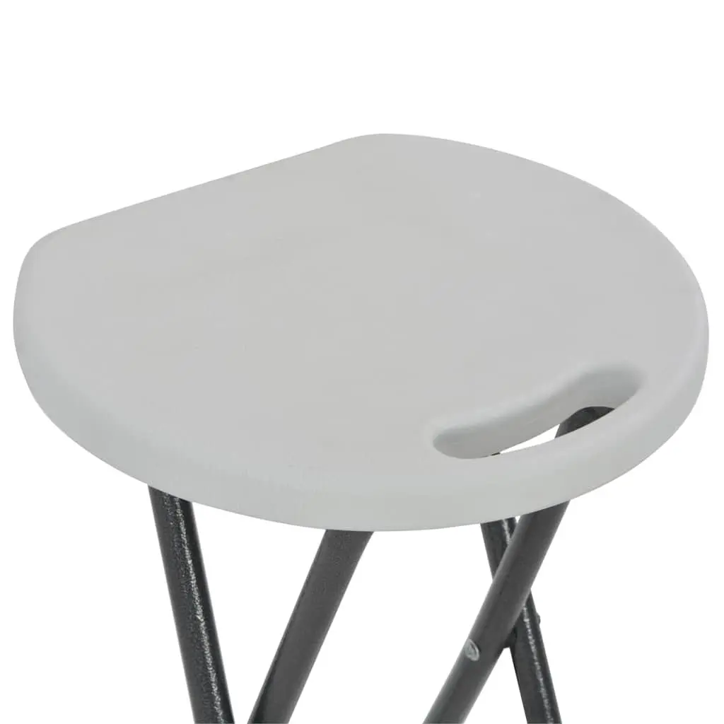 Folding Bar Stools 2 pcs for Outdoor Spaces