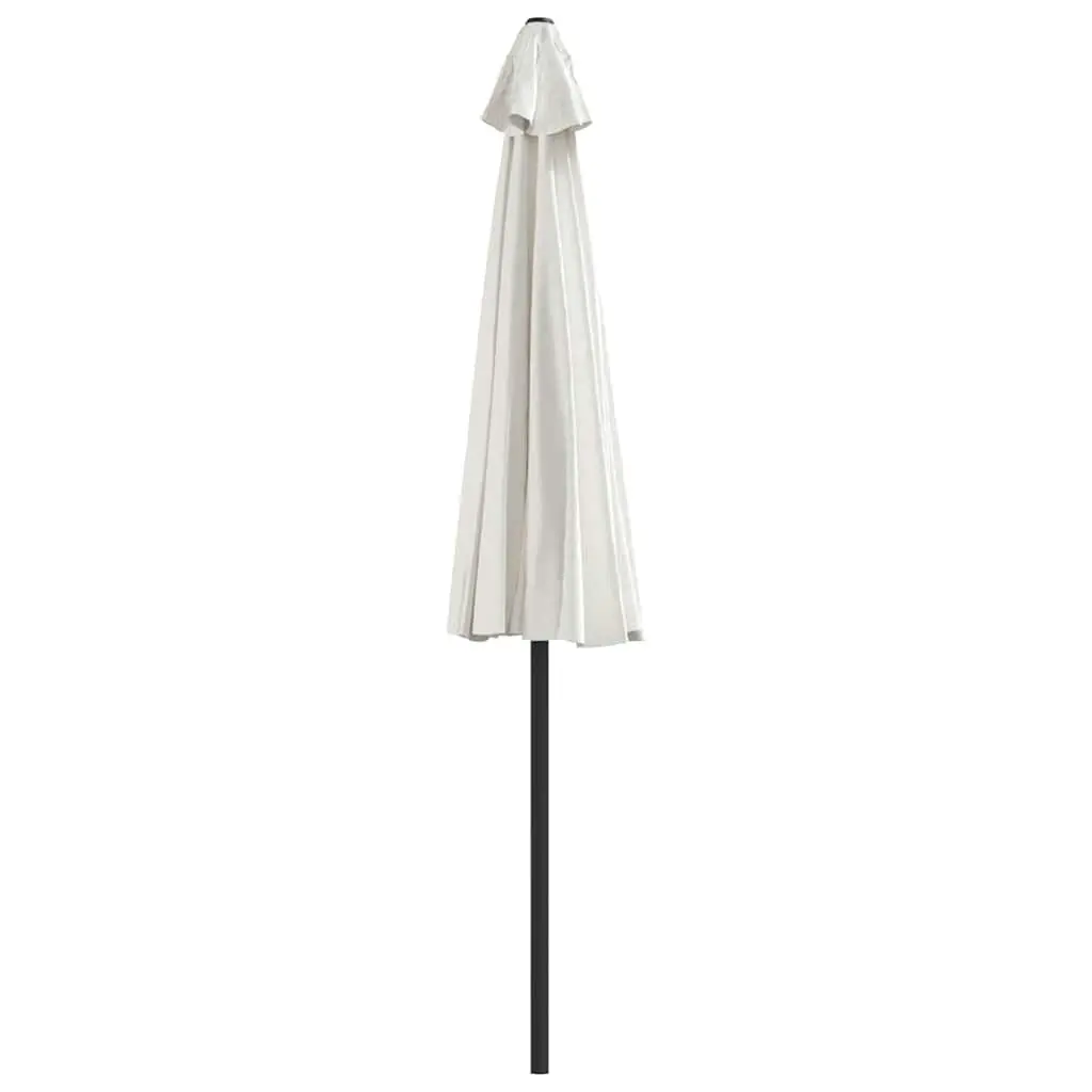 Half Round Garden Parasol 270x144cm Beige