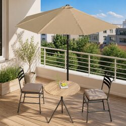 Durable Half Round Garden Parasol for Outdoor Use