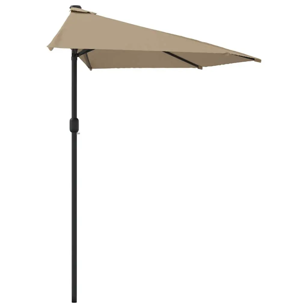 Half Round Garden Parasol for Outdoor Use