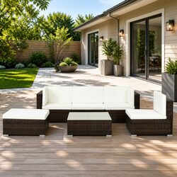 Stylish 6 Piece Garden Lounge Set with Cushions