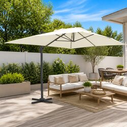 Sturdy Cantilever Garden Parasol 400x300 cm with UV Protection