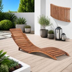 Ergonomic Sun Lounger for Outdoor Relaxation