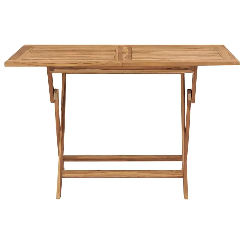 Folding Garden Dining Table in Brown 120x70x75cm