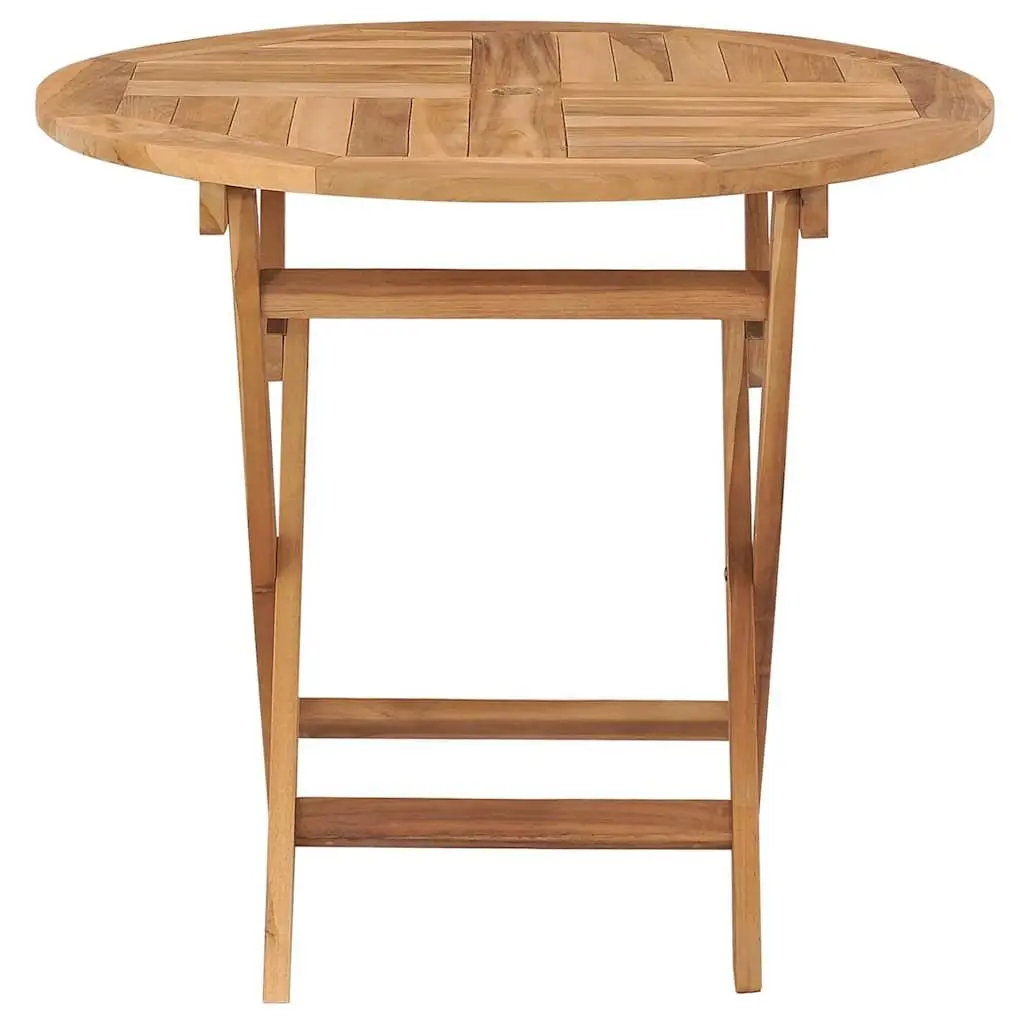 Folding Garden Dining Table 85x76cm Teak Brown