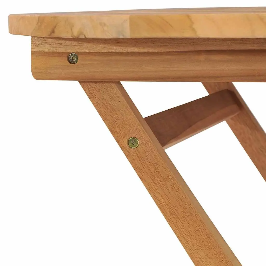 Folding Garden Dining Table 85x76cm Teak Brown