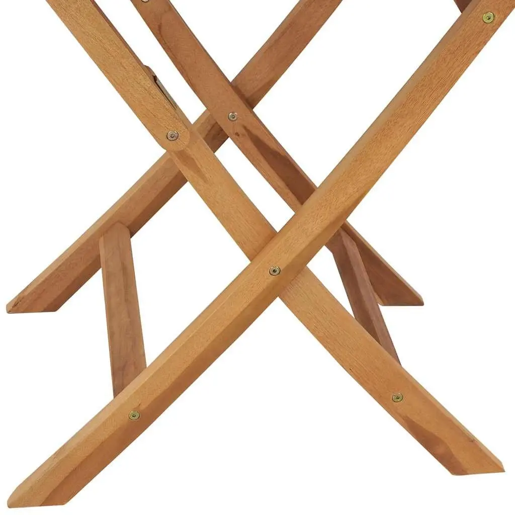Folding Garden Dining Table 85x76cm Teak Brown