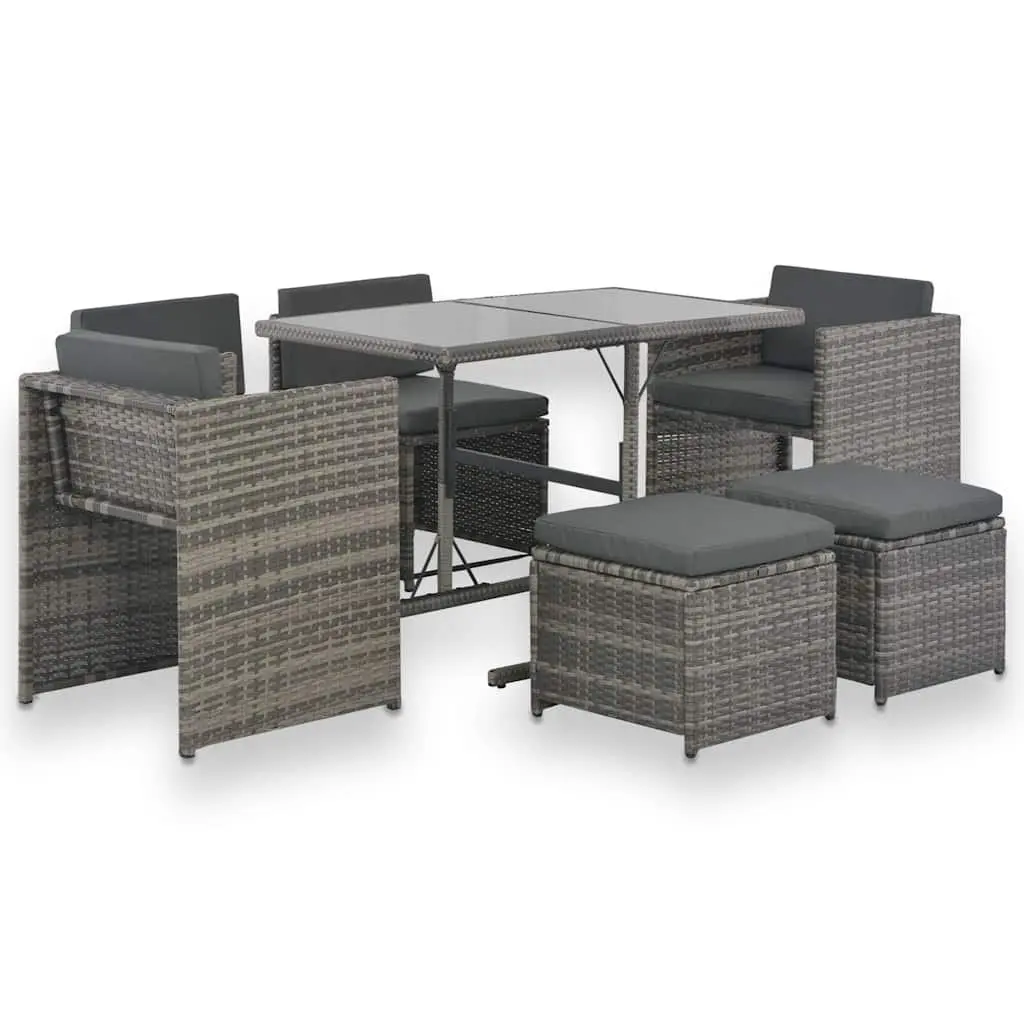 7 Piece Outdoor Dining Set with Cushions