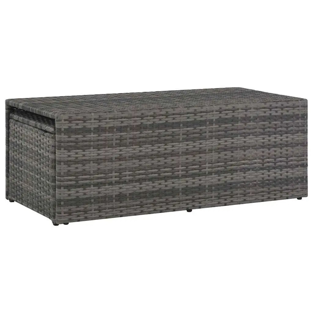 Garden Lounge Set PE Rattan 6 Piece Outdoor Furniture with Cushions Grey