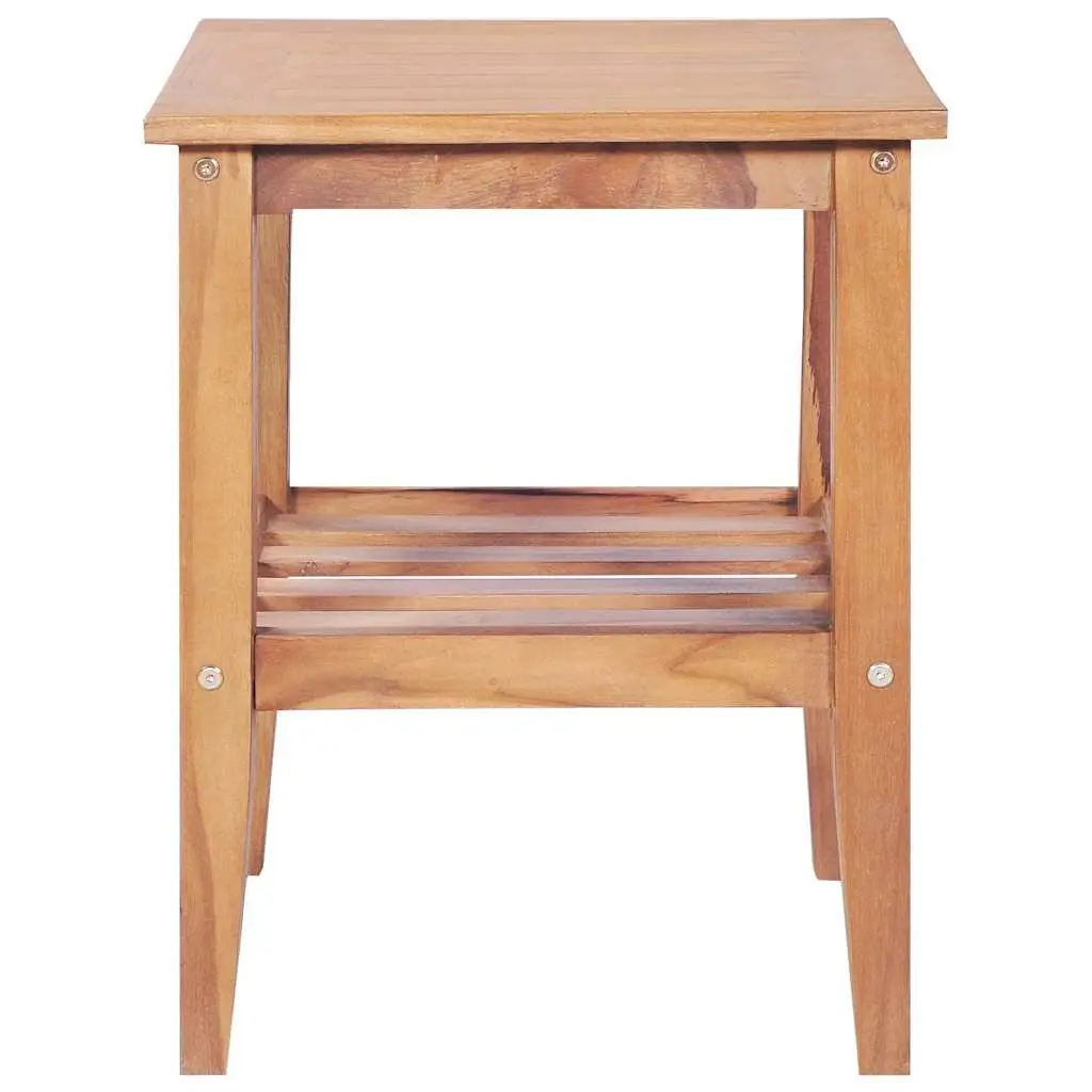 Coffee Table Teak Wood 40x40x50 cm Brown Indoor Outdoor Accent Side Table