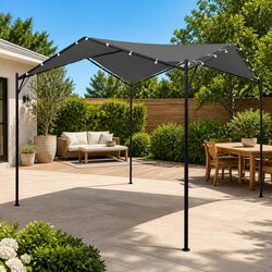 Sturdy 4x4 m Anthracite Gazebo for Outdoor Events