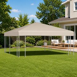 Beige Replacement Top Cover 3x3 m Outdoor Gazebo Canopy
