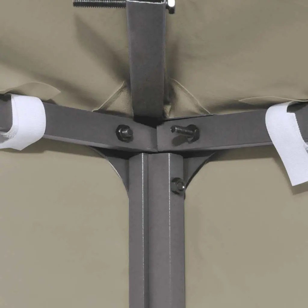 Gazebo Top Cover Polyester 3x3 m Beige Outdoor Canopy Replacement Sunshade Roof Panel