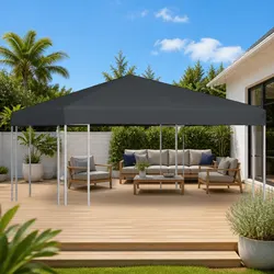 Durable 3x3m Grey Gazebo Top Cover for Outdoor Spaces