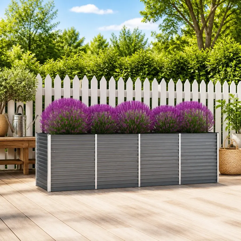 Raised Garden Bed Planter Box Outdoor Vegetables Herbs Flowers Deep Wide Large