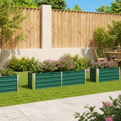 Durable Metal Raised Garden Bed for Flowers and Vegetables