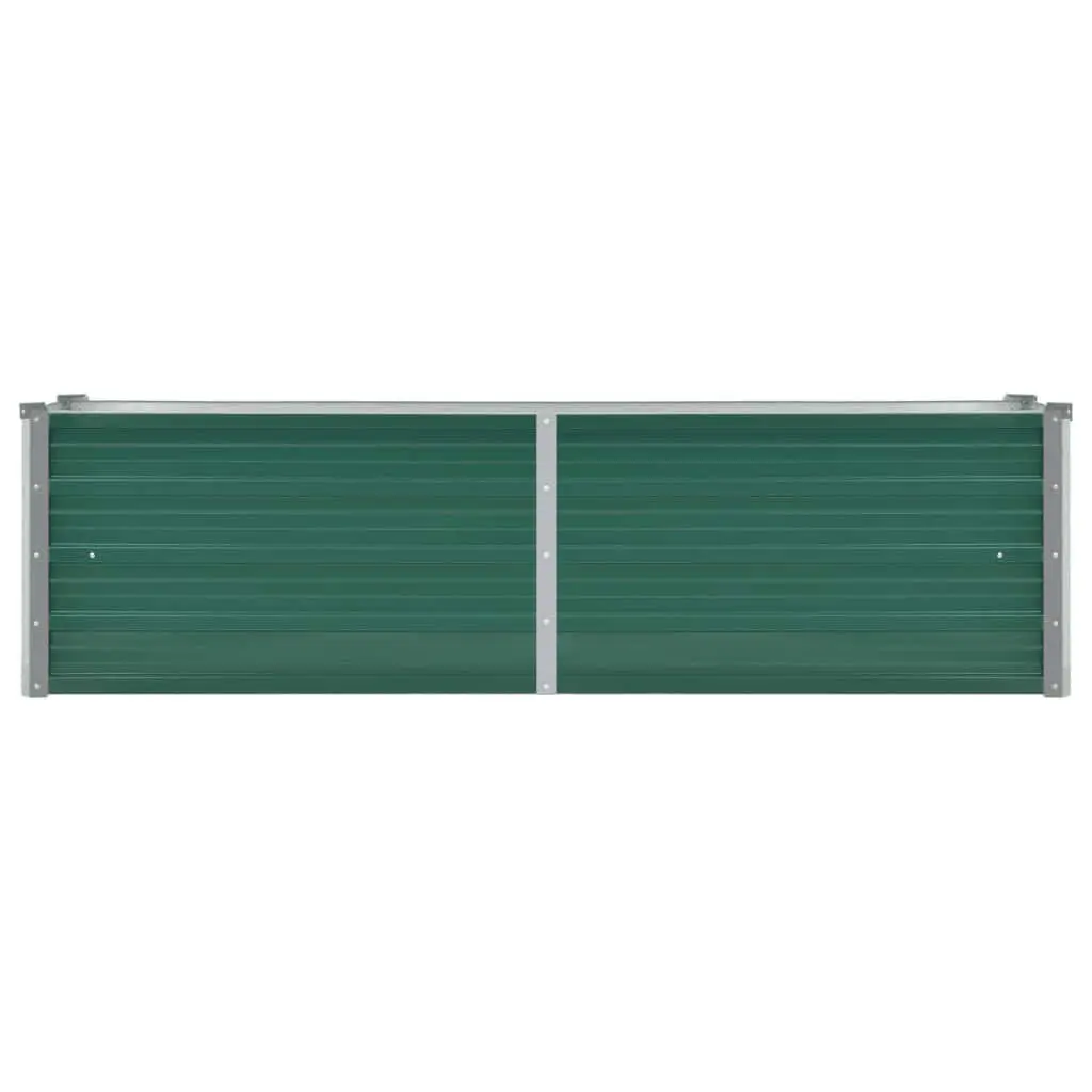 Raised Garden Bed Metal 160 x 40 x 45 cm Green