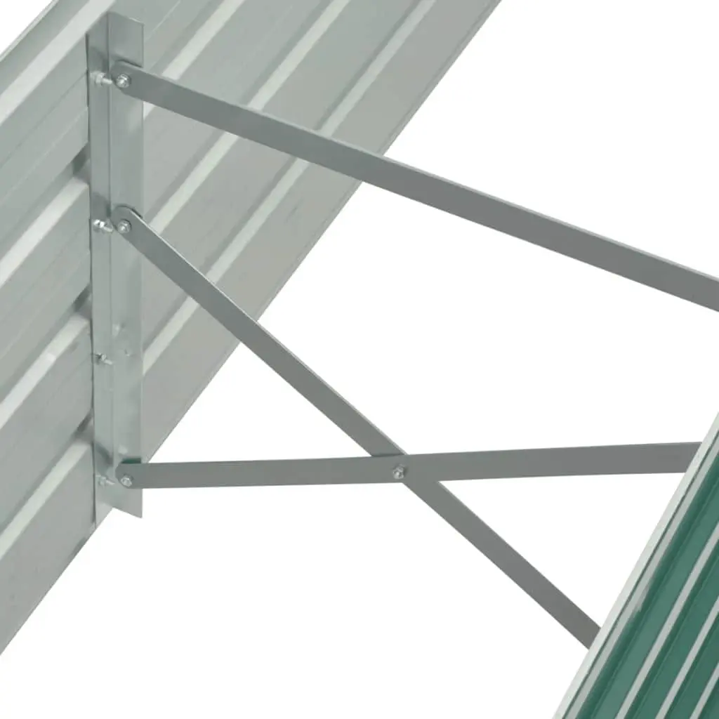 Raised Garden Bed Metal 160 x 40 x 45 cm Green