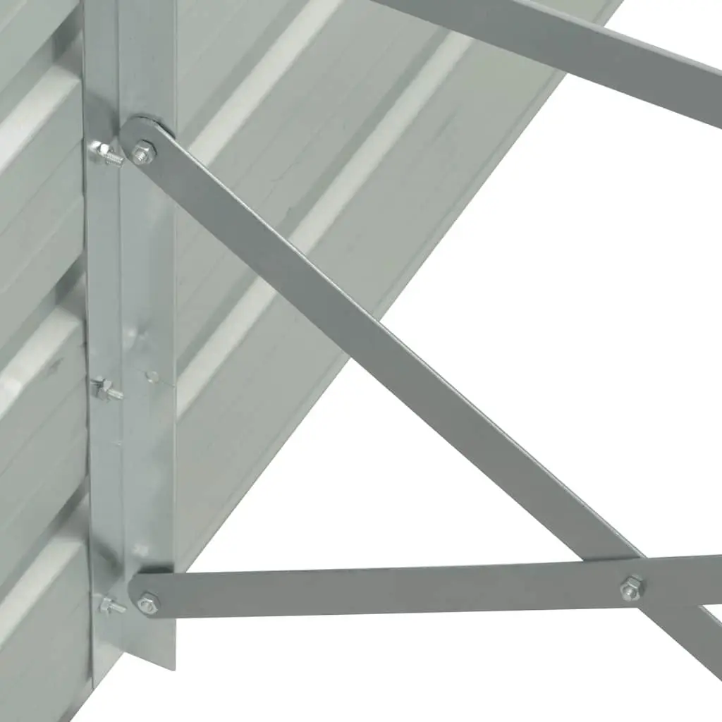 Raised Bed Planter Box Galvanised Steel 129 x 129 x 77 cm Green