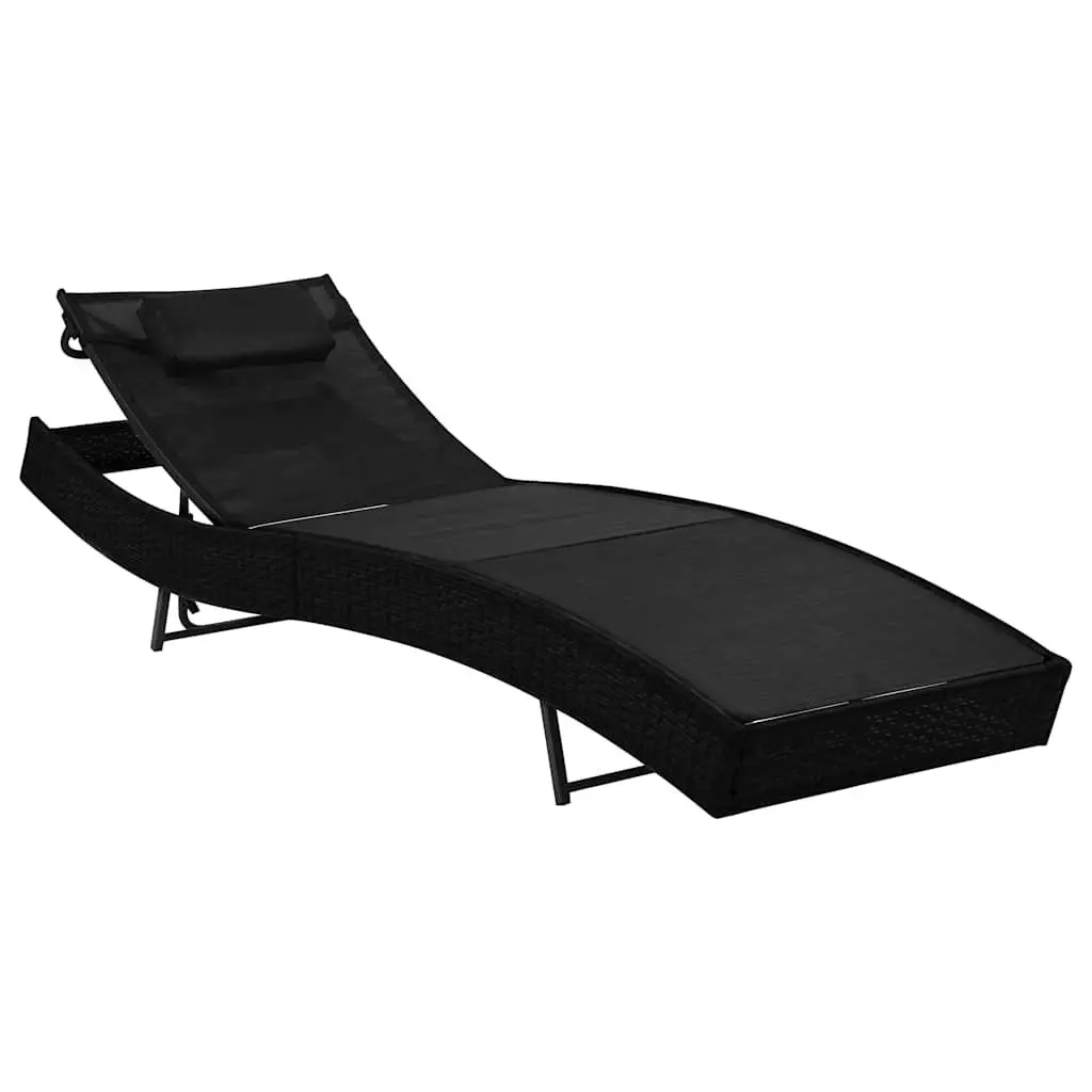 2-Piece Sun Loungers Set with Side Table
