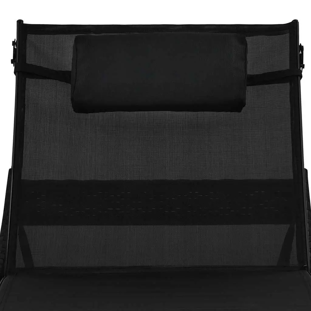 2-Piece Sun Loungers Set with Side Table