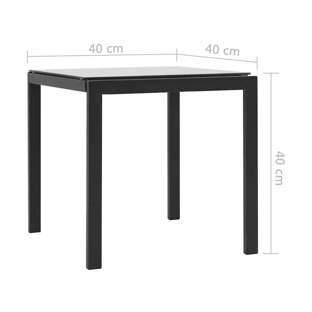 2-Piece Sun Loungers Set with Side Table