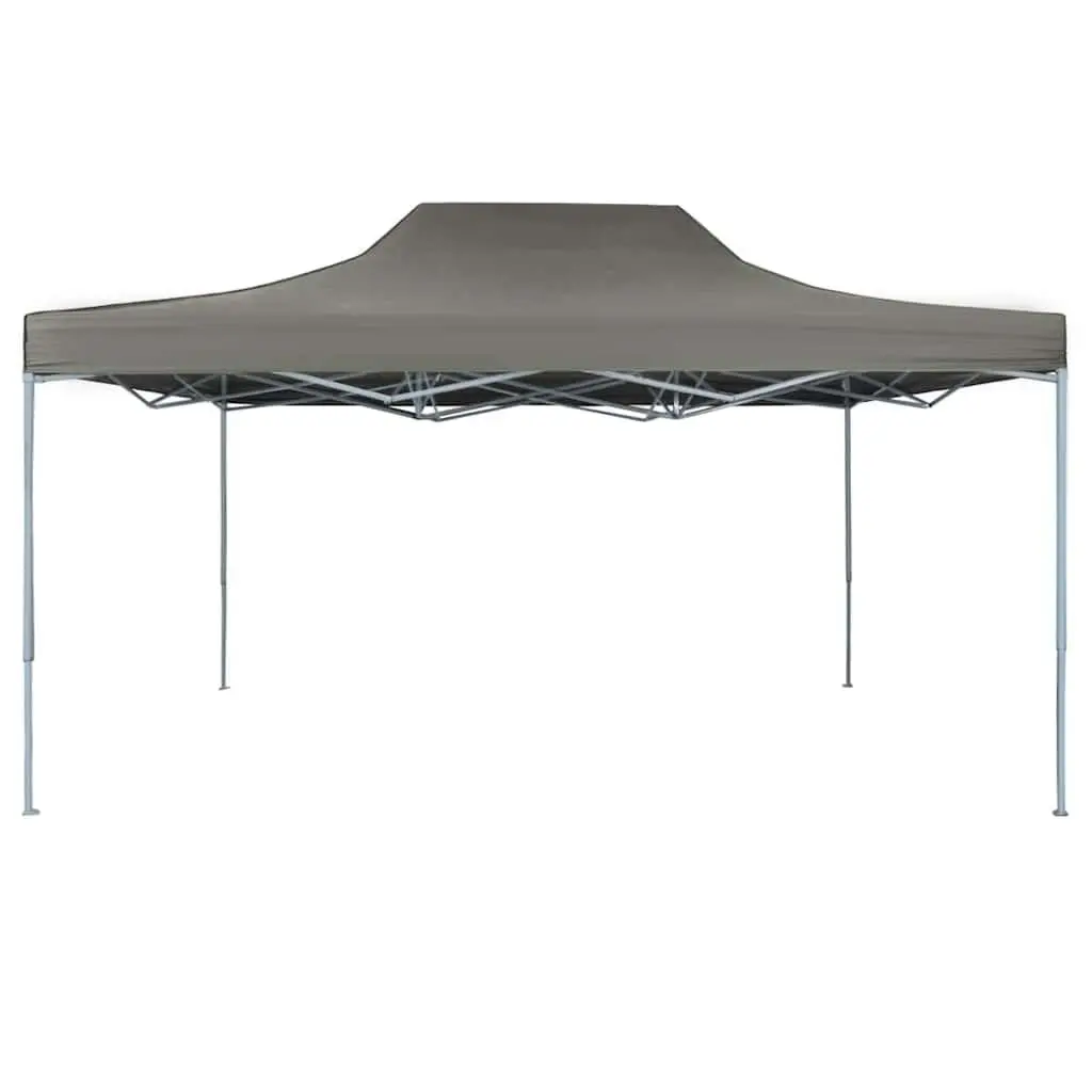 Foldable Pop-Up Tent 3x4.5m Outdoor Canopy Party Gazebo Anthracite with Stakes