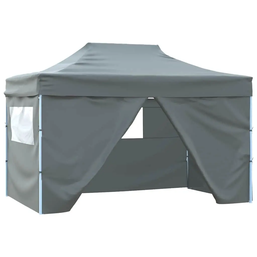 Foldable Pop-Up Tent 3x4.5m with 4 Side Walls