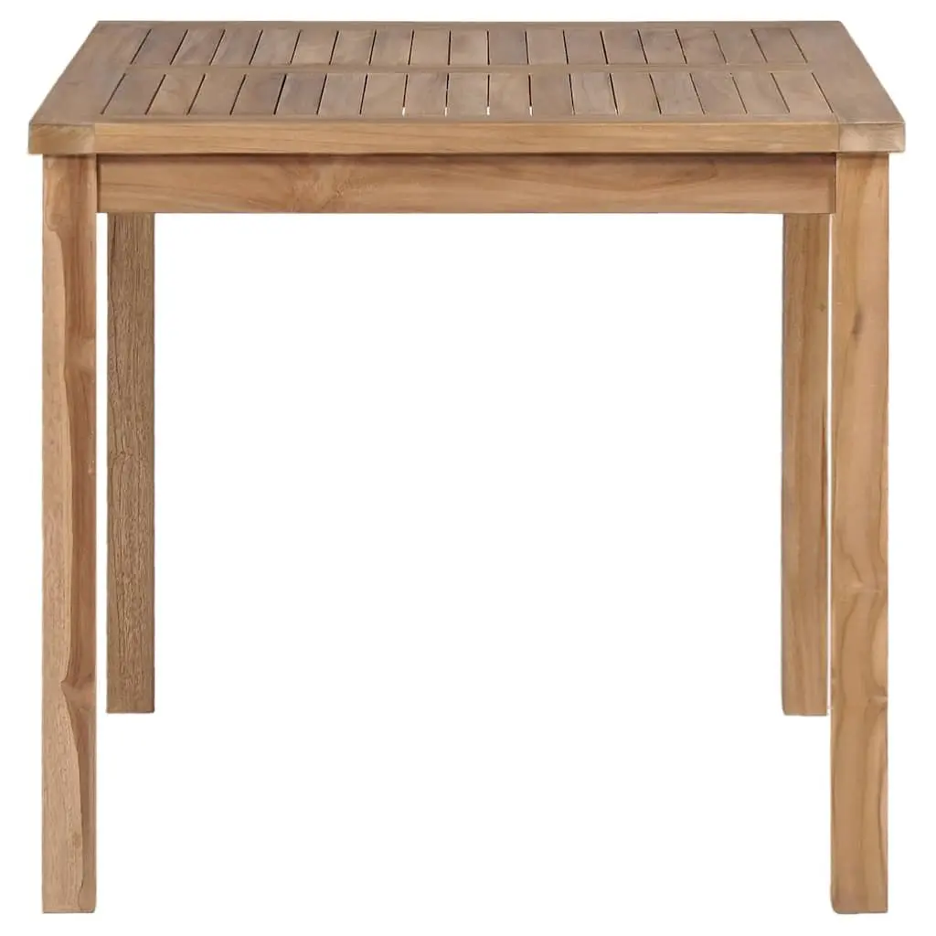 Solid Teak Wood Garden Dining Table 80x80x77 cm
