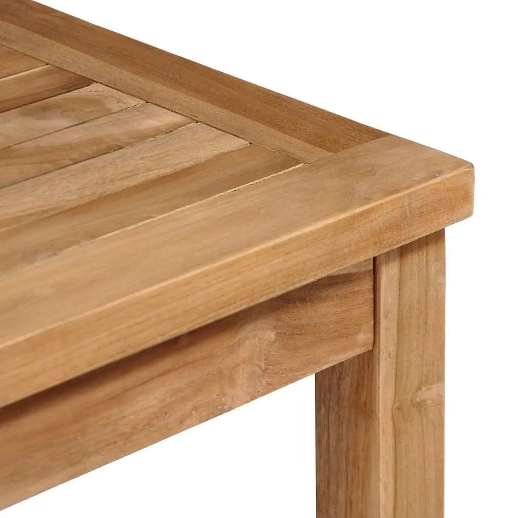 Solid Teak Wood Garden Dining Table 80x80x77 cm