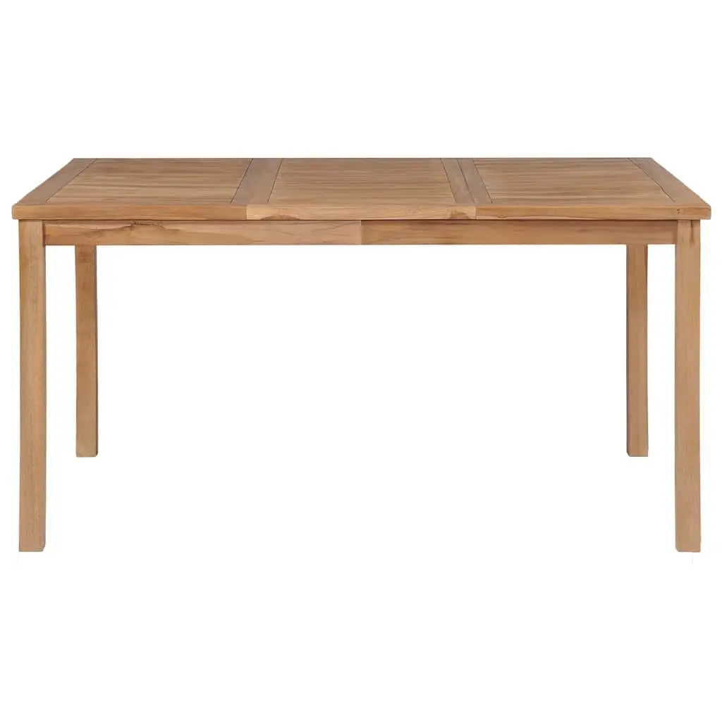 Solid Teak Wood Outdoor Dining Table 150x90x77 cm