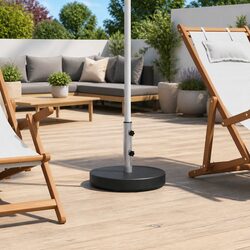 Heavy-Duty Granite Umbrella Stand for Outdoor Use 28.5kg
