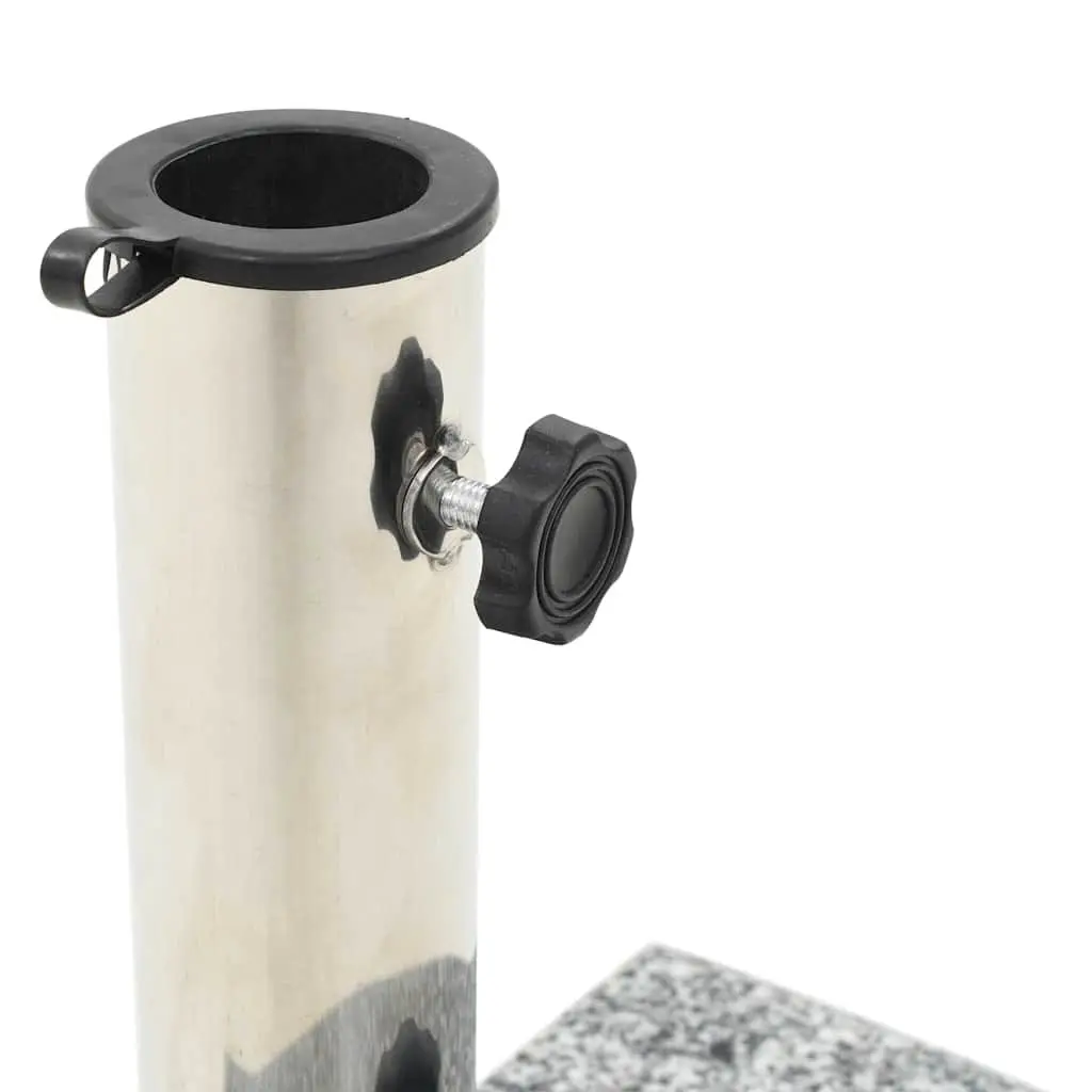 Parasol Base Granite Curved Grey 10kg Outdoor Umbrella Stand Weighted Stable