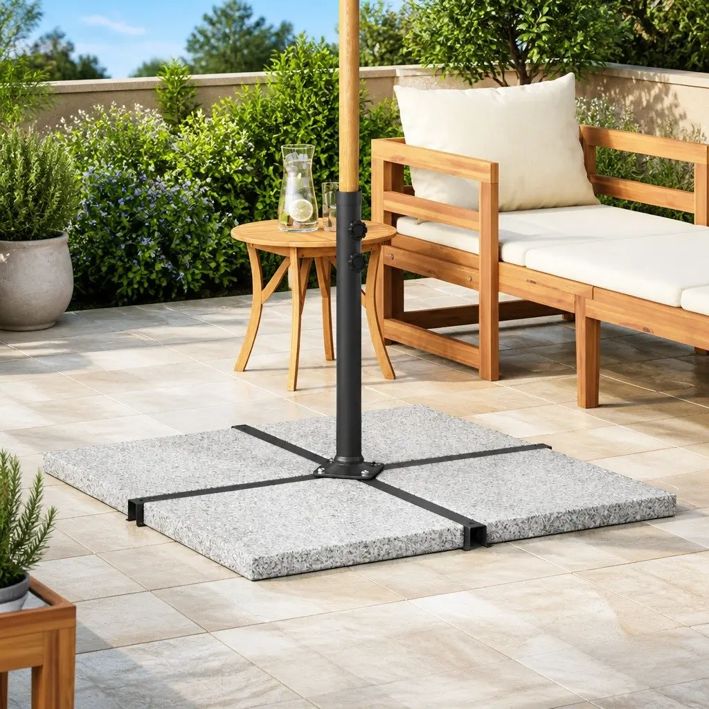 Umbrella Weight Plate Square Grey 25 kg