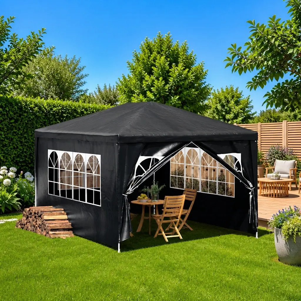 3x4 m Outdoor Party Tent with Side Panels
