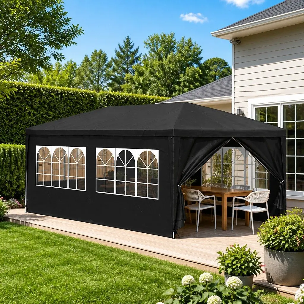 Party Tent Polyethylene 3x6 m Anthracite